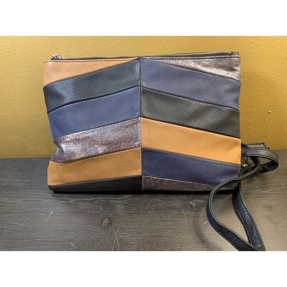 Vintage Sammy Women's Crossbody Bag Purse Brown/ Black‎ Striped Boho Classic